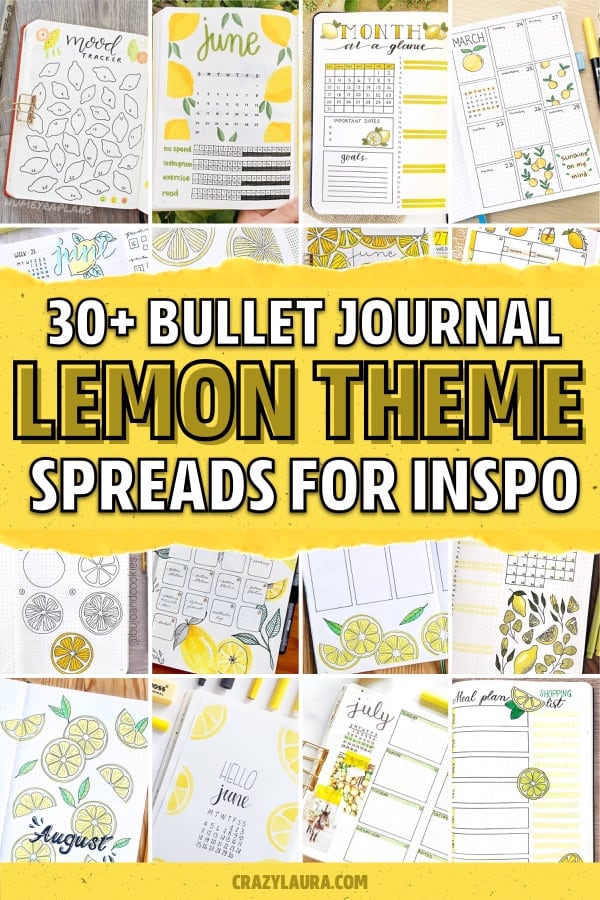 lemon spread examples for bujo