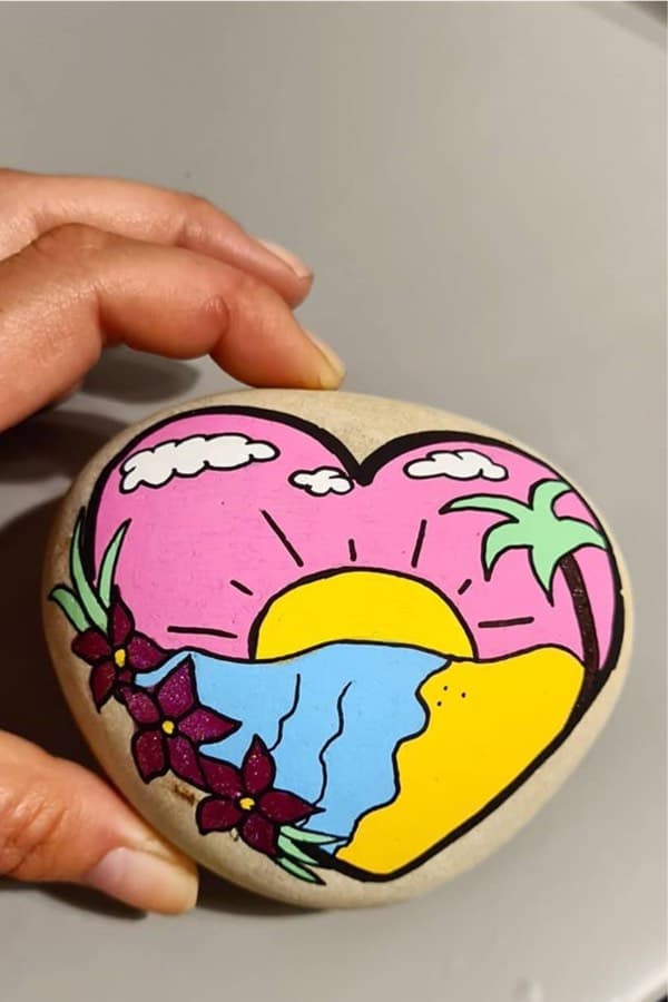summertime rock painting inspiration 