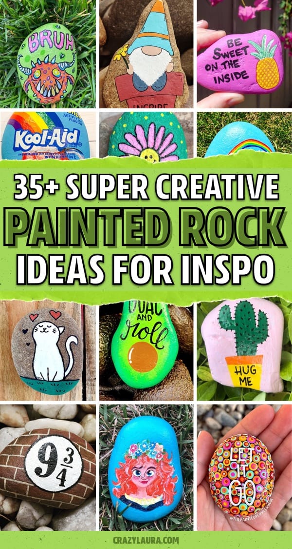 rock hunt painting examples for inspo