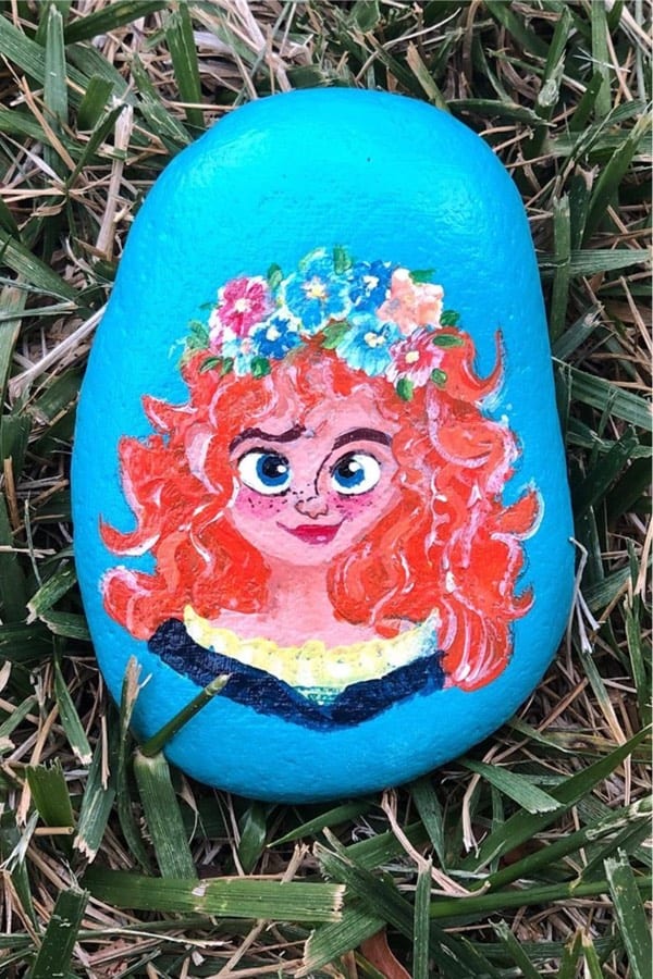 disney themed painted rock examples