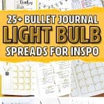 light bulb journal spread examples