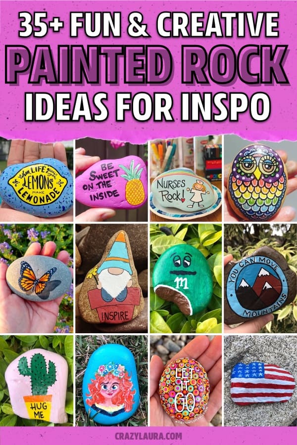painted pebble examples for inspiration
