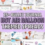 journal ideas with balloon doodles