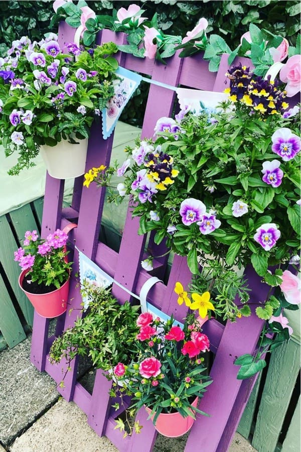 colorful pallet garden inspiration