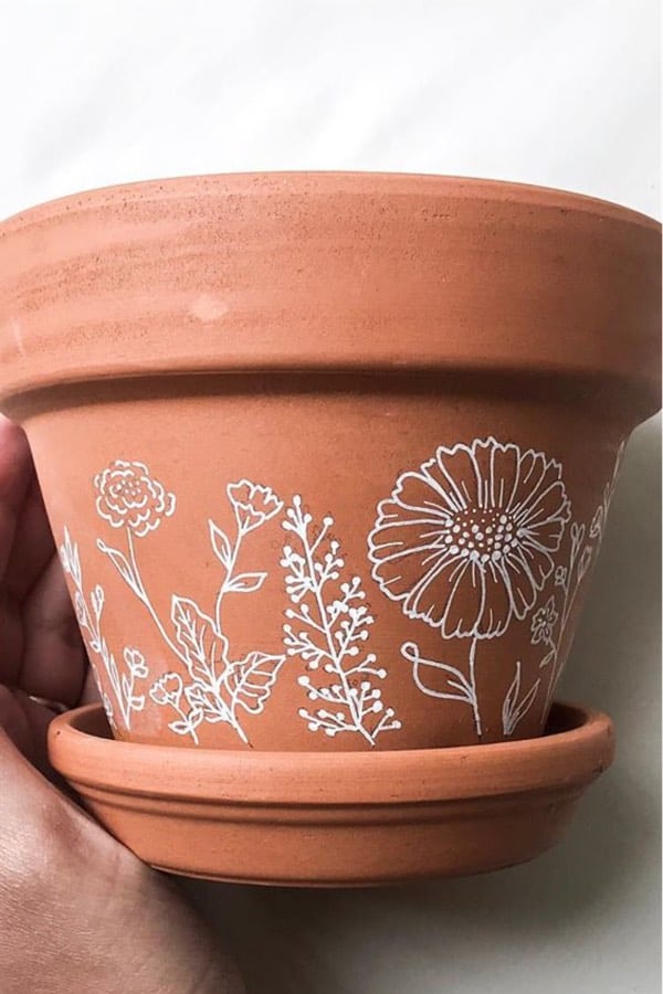 flower pot design examples