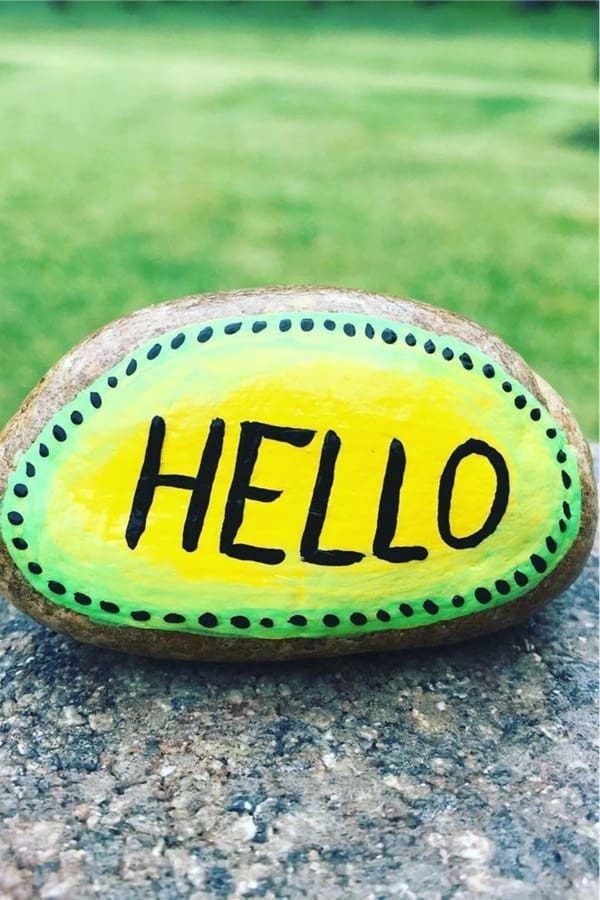 painted rock ideas with text
