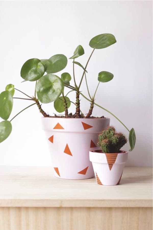 easy ideas for painted clay pots