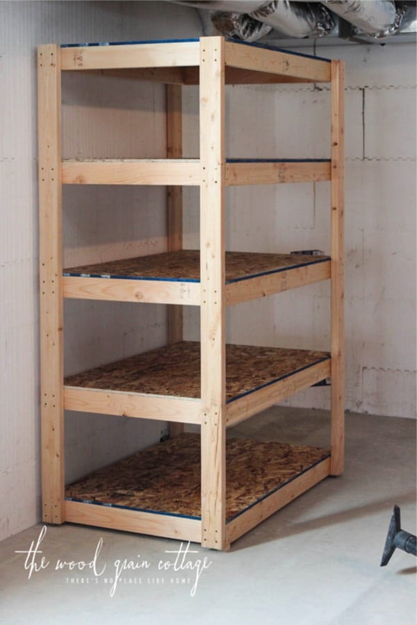 shelving idea for basement storage