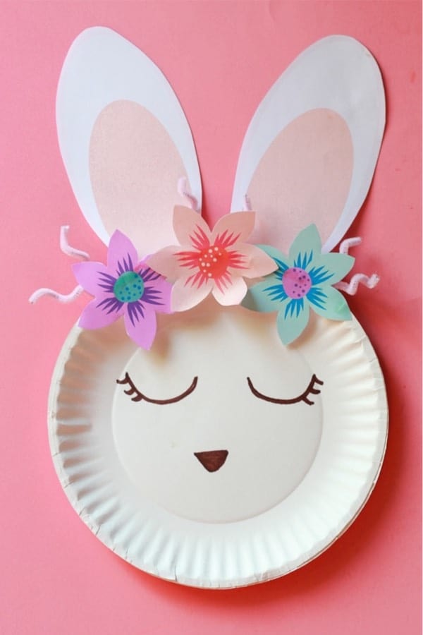 easter craft project with paper plates