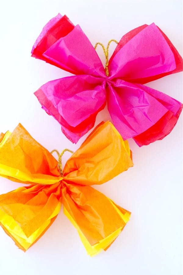 paper butterfly craft tutorial for kids