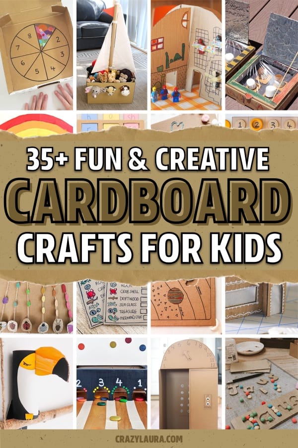 recycled cardboard box craft examples