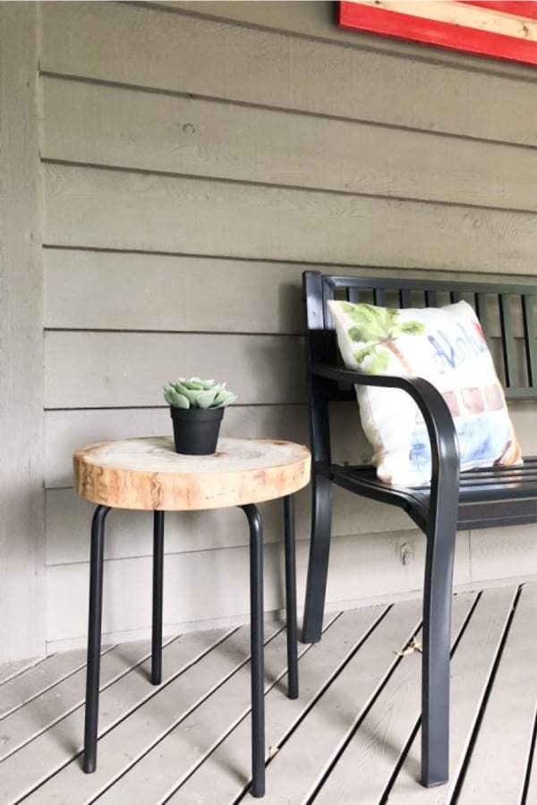 easy porch tables for cheap
