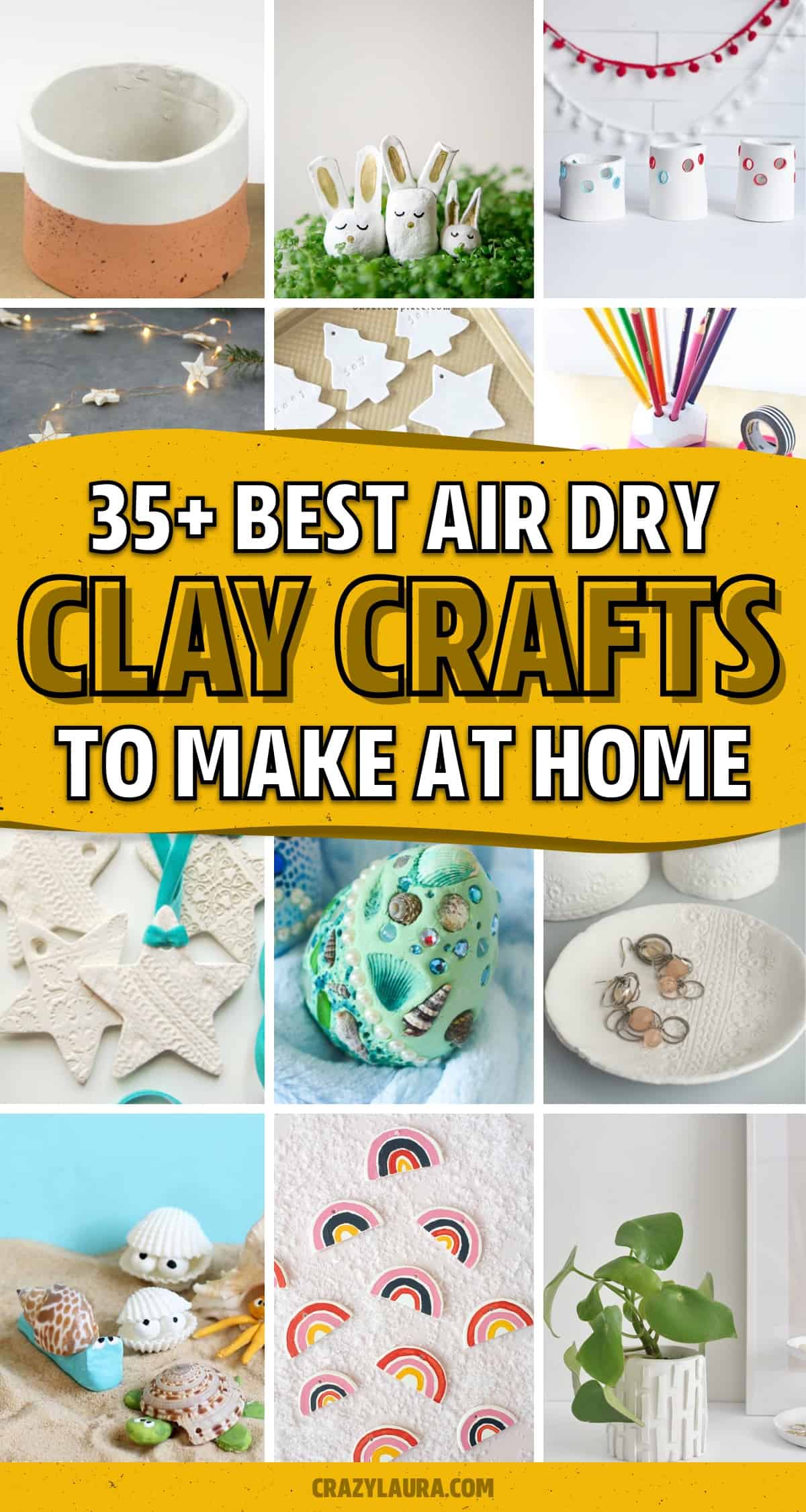 air dry crayola clay craft examples