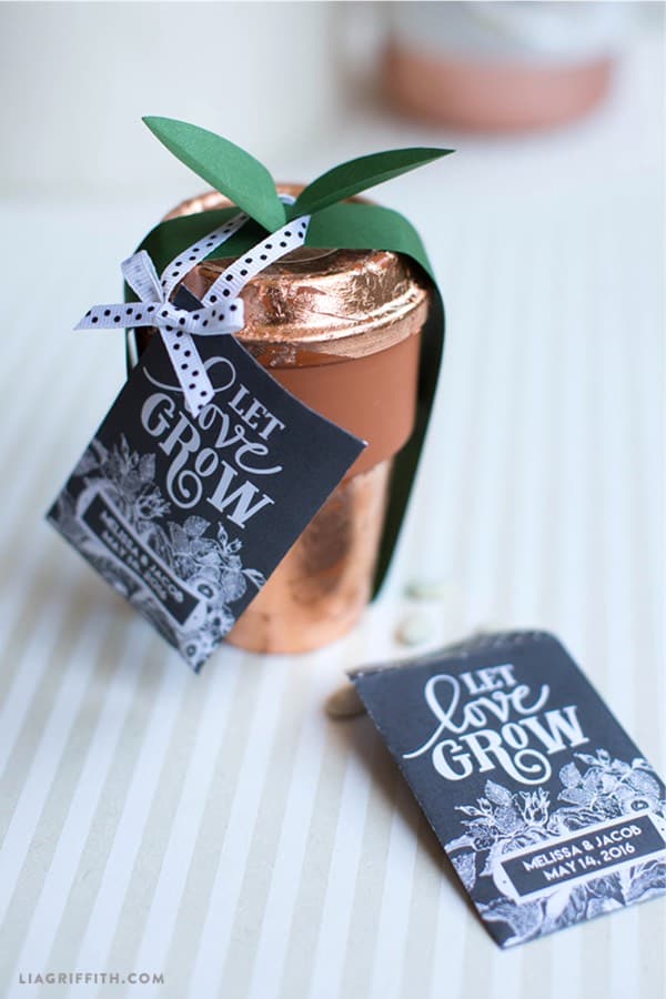 party favor gift with clay pots