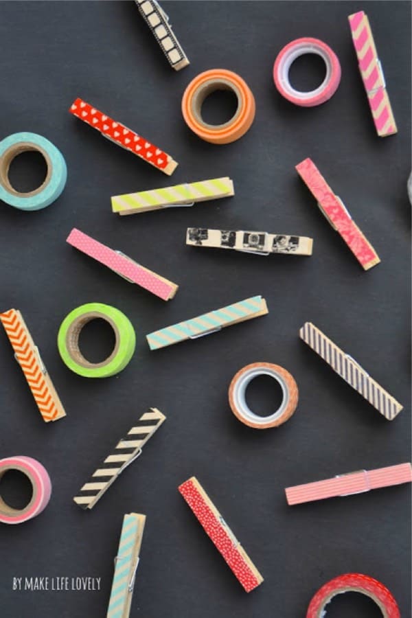 craft idea for kids with washi tape