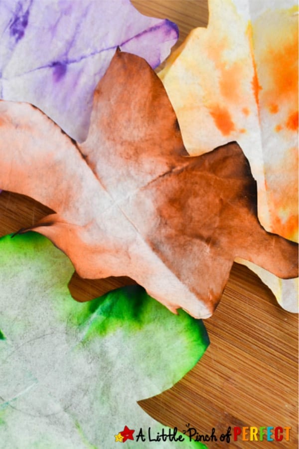 autumn leaf craft project for young kids