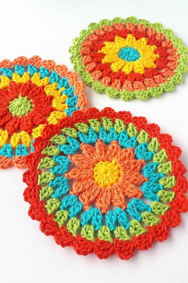 fabric coaster crochet pattern
