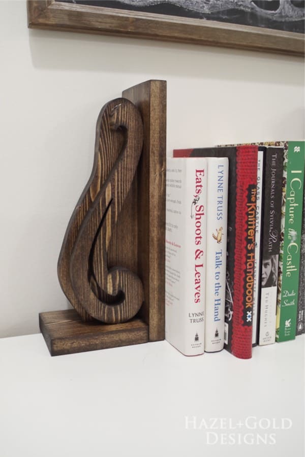 easy way to make wooden bookend