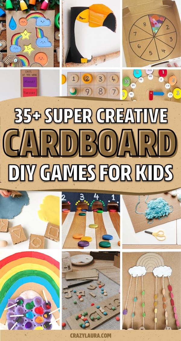 cheap kids craft with cardboard boxes