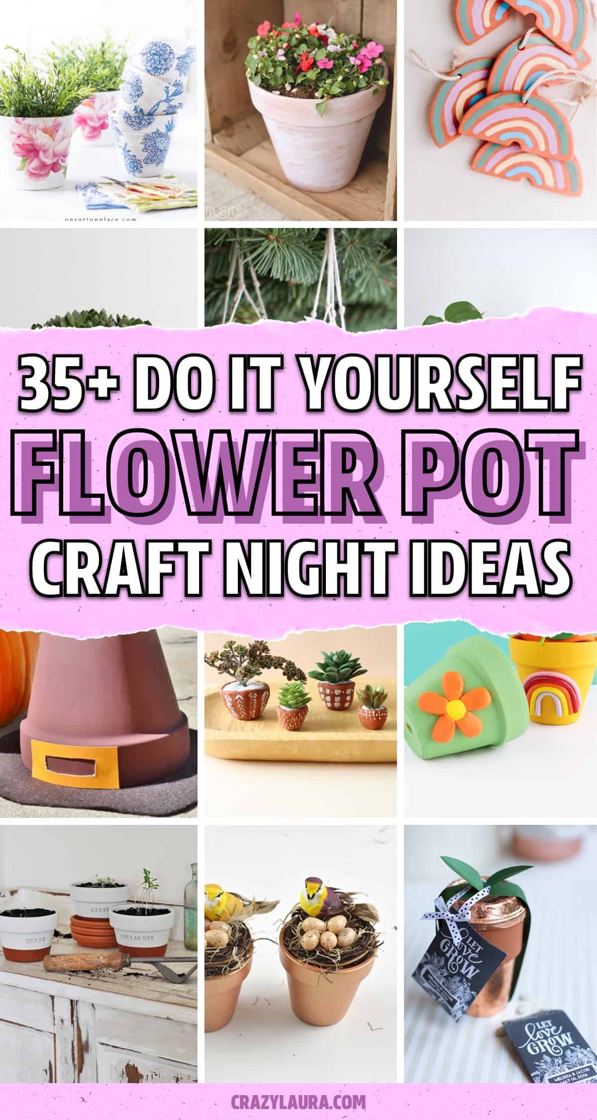 crafts that use clay pots