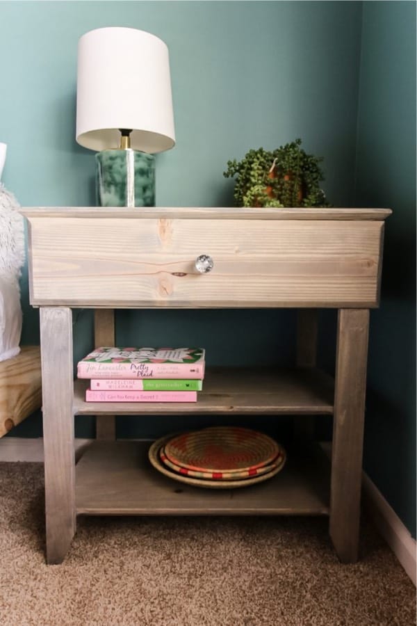 free plan pdf for wood nightstand with drawer