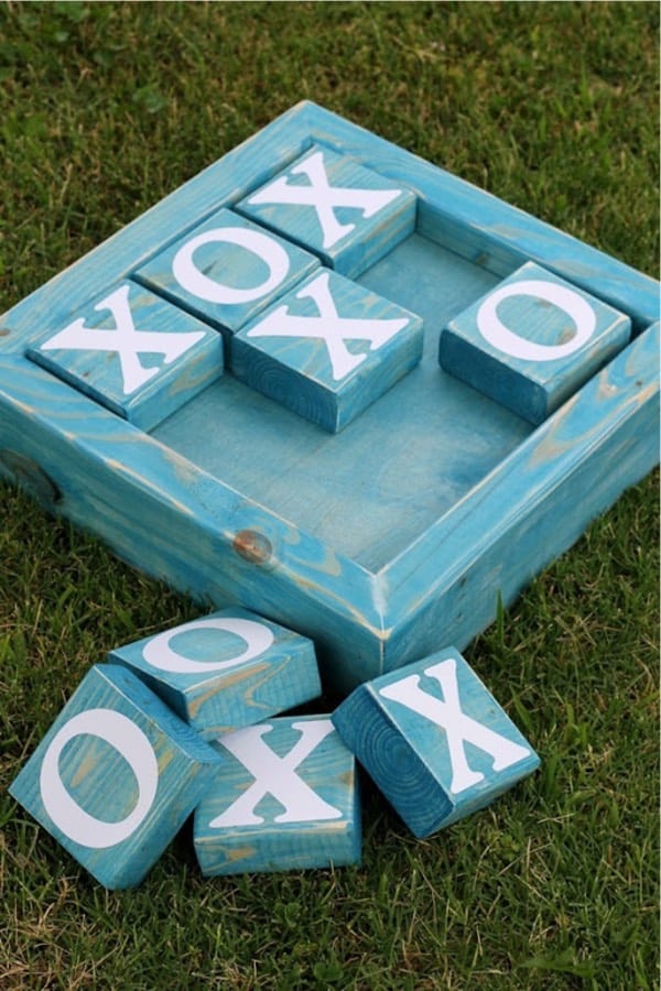 make your own tic tac toe from wood