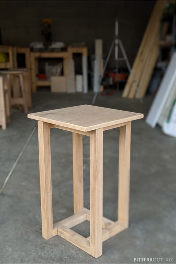 wooden do it yourself end table tutorial