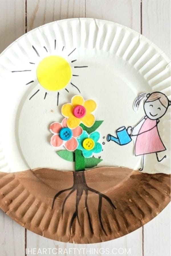 easy craft tutorial with paper plates