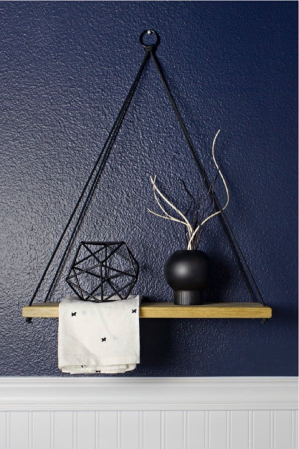 easy hanging shelving example