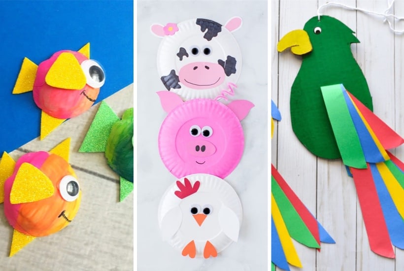 20+ Best Animal Crafts & Tutorials For Kids In 2024