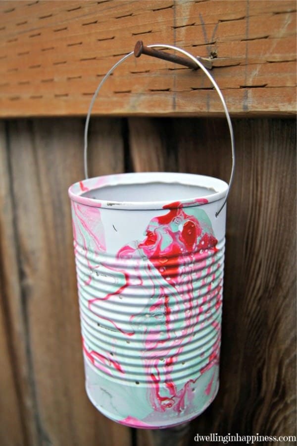 recycled tin can luminaires