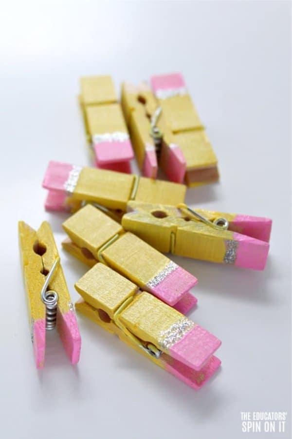painted wood clothespin craft idea