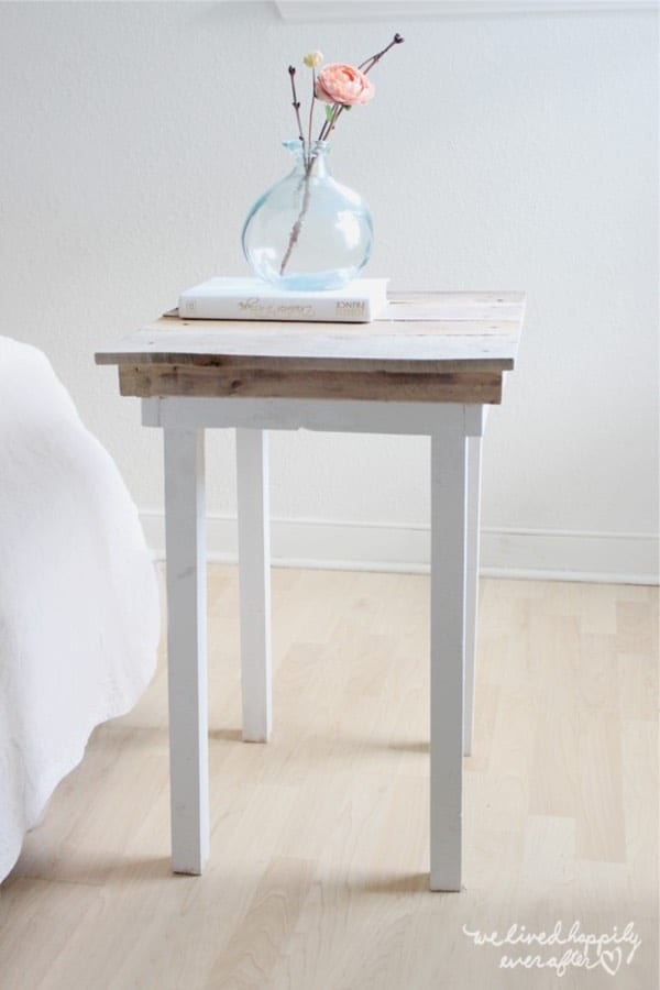 how to make side tables with pallets