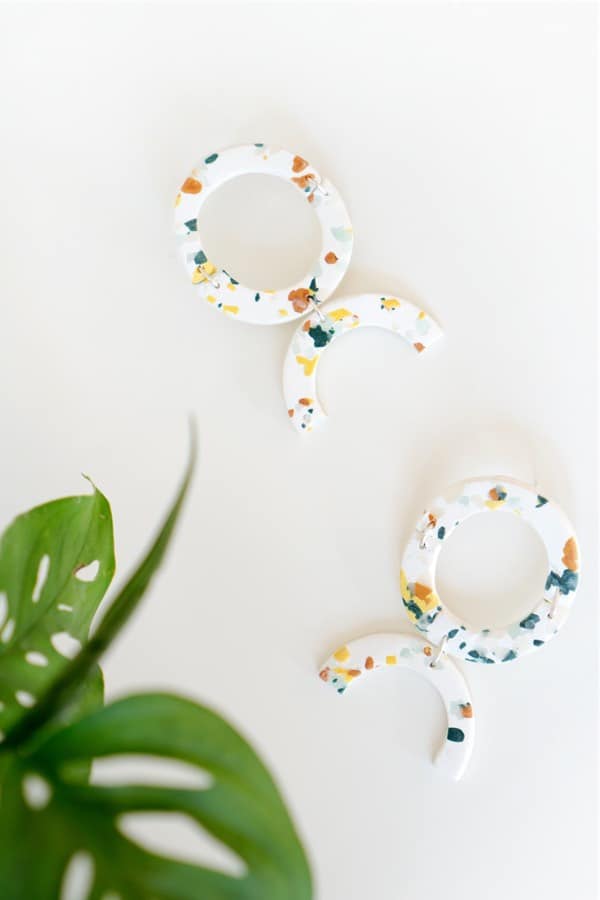 polymer clay earrings with polymer clay