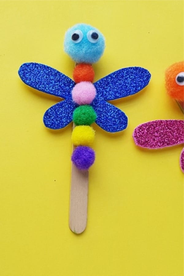 craft stick dragonfly activity