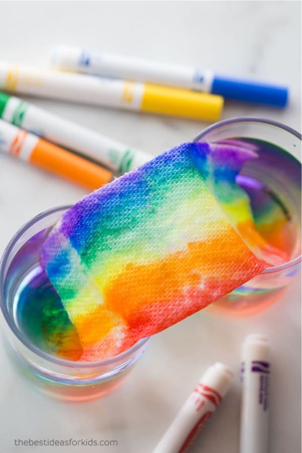 experiment ideas for kids with rainbow