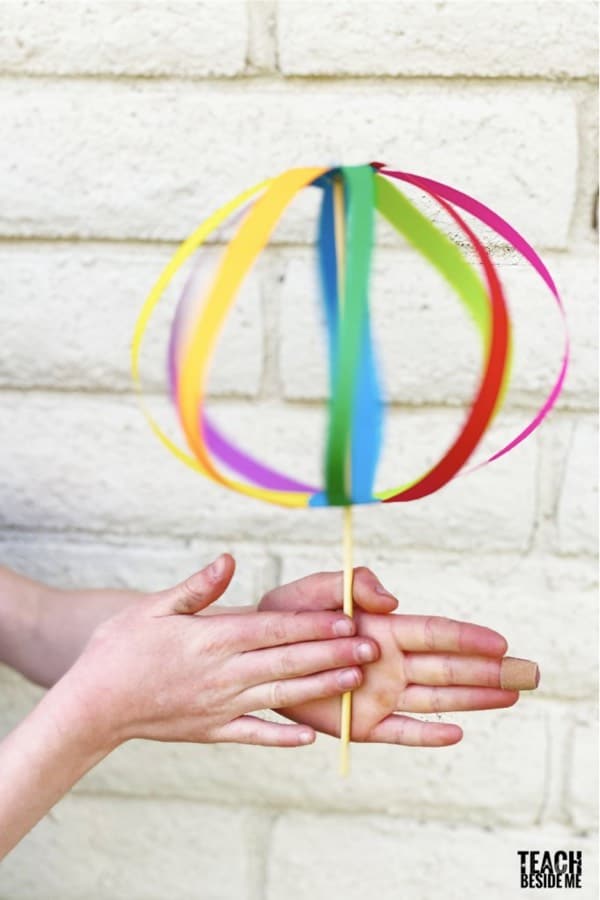 diy spinner toy craft for young kids