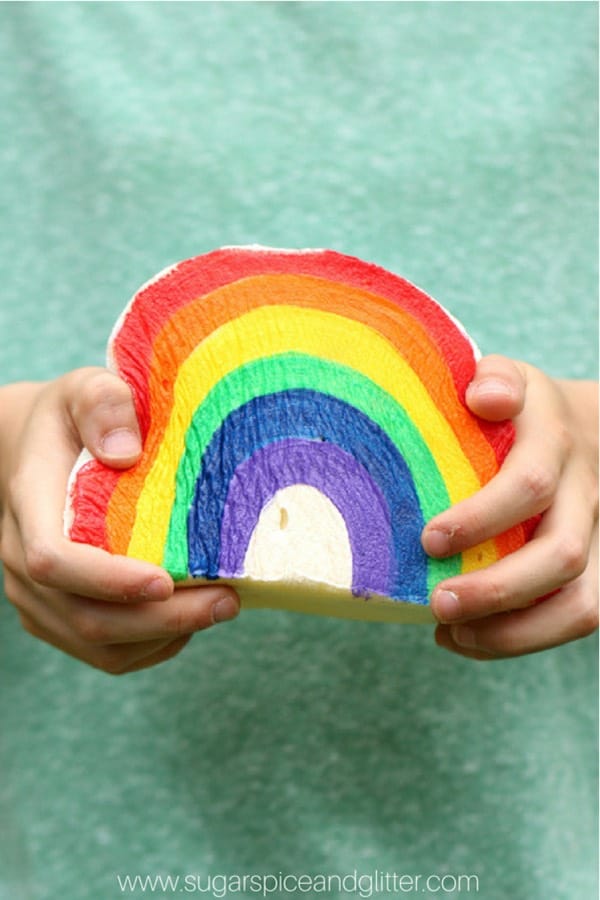 summer time rainbow activity for young kids