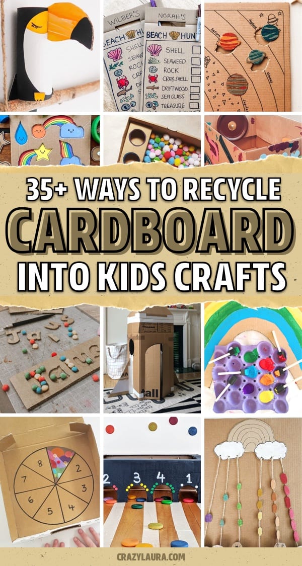 kids craft tutorials with shipping boxes