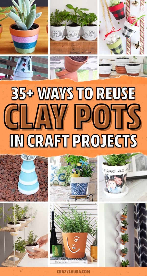 recycled clay pot diy crafts