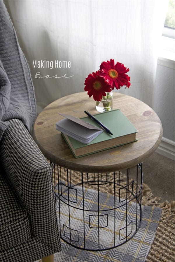 metal wire accent table diy plans