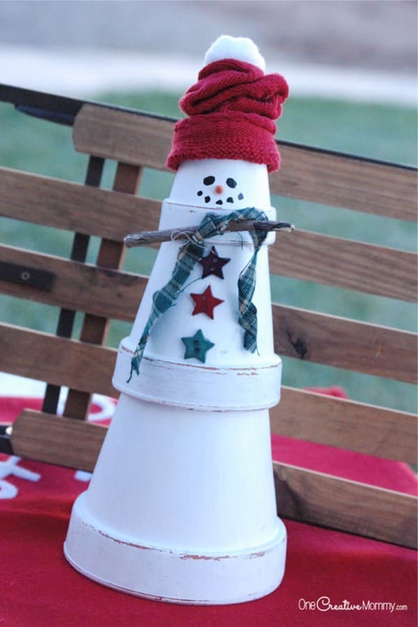 clay pot craft tutorial for christmas