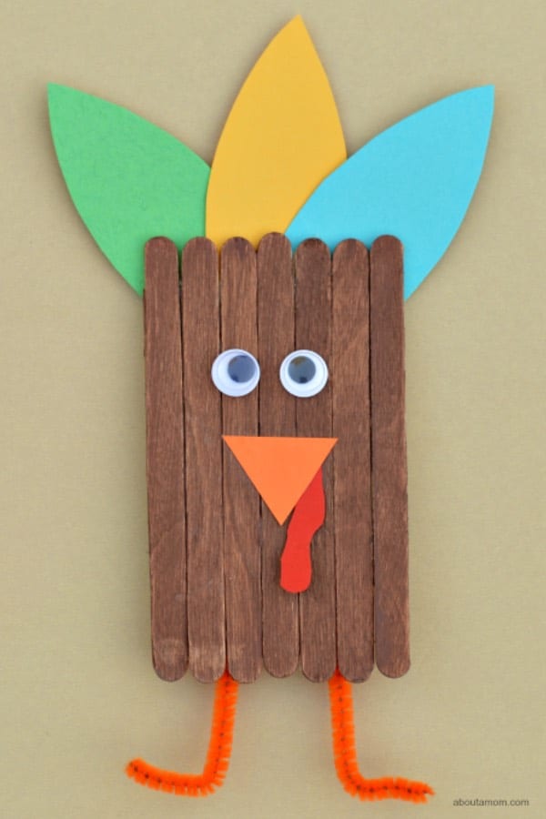 craft stick turkey tutorial