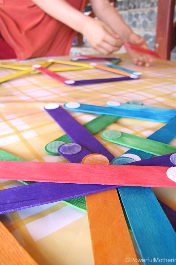 easy project for kids with craft sticks