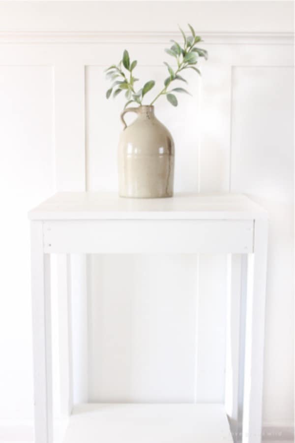 night stand tutorial with white paint