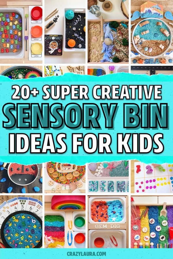 homemade sensory bin filling ideas