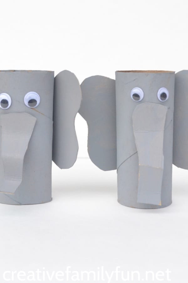 elephant craft tutorial with old cardboard tube