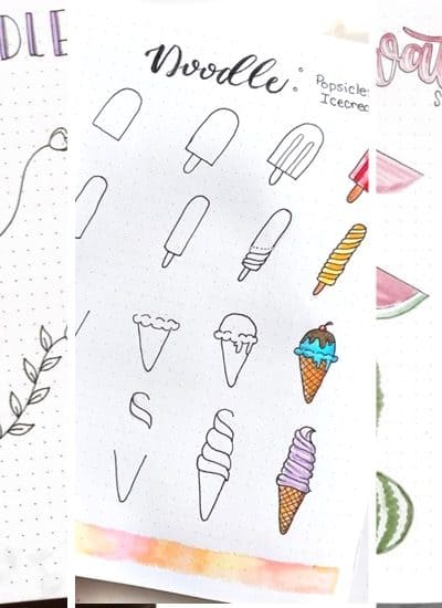 inspiration for summer bullet journal drawings