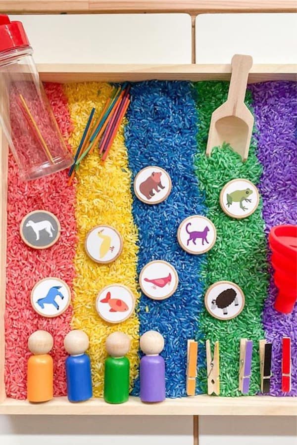 sensory bin for fine motor skills