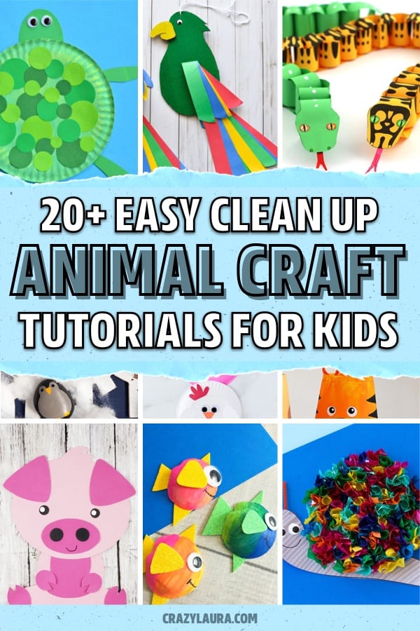 paper animal craft tutorials